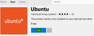Ubuntu from Windows store
